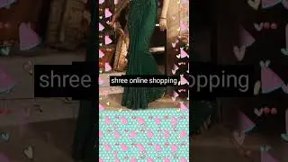 latest bottle green saree  color#viral #short#sareelovers #green#saree#sareelove#bandhanisaree