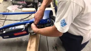 Razor e300 36+ rear wheel install by wildscooterparts.com