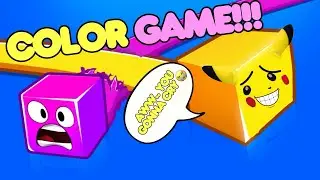 👑 Pikachu Plays Roblox Color Game!!! 👑