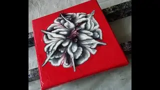 196  CUP BOTTOM reverse flower dip #flowerdip  #AcrylicPouring #CreateWithMe