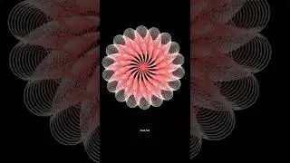 Python Turtle Graphics 🌸 | Hypnotic & Colorful Flower Animation | Coding Art Shorts