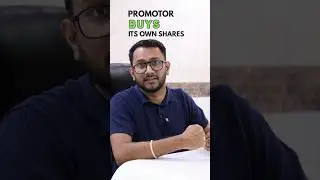 Promoter Buying It's own Share from Open Market #stockmarket
