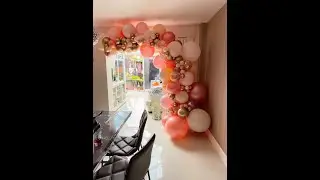 HOW TO Make A Simple DIY Balloon Half Arch Frame With LAMP STANDS!