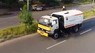 RSB 6000 - TRUCK MOUNTED SWEEPER  - THE IDEAL CITY SWEEPING MACHINE- PREFERRED INDUSTRIAL SWEEPER.