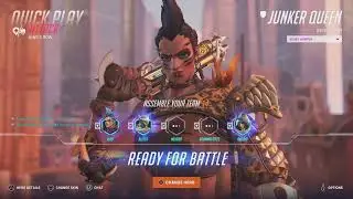 Overwatch 2 Season 1 BEAST HUNTER Junker Queen Skin Gameplay Tier 40 Battle Pass Skin