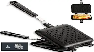 ZOOFOX Sandwich Maker Grilled Sandwich and Panini Maker Pan with Non Stick Plates