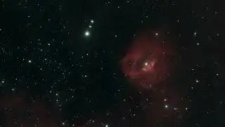 The  Running chicken nebula in space.Imaged with a Vaonis Vespera telescope.