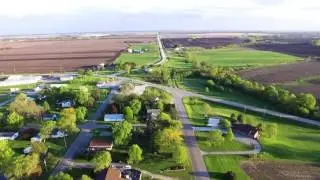 Aerial view of Morning Sun, Iowa