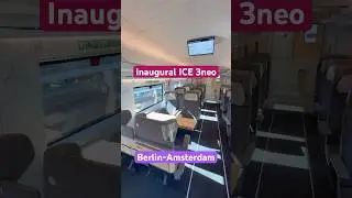 Inside Inaugural ICE 3neo High-Speed Train Berlin - Amsterdam #deutschebahn