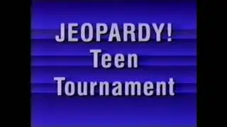 Jeopardy! Teen Tournament contestant plug, 9/6/96