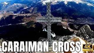 Caraiman Cross Bucegi ROMANIA Beautiful aerial footage 2024