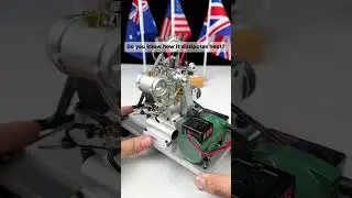 Do you know how it dissipates heat?#miniengine #model #enginemodel #engine #vortrixe