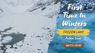 We Found A Secret Snow Covered Lake😱
