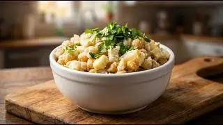 Creamy Potato & Chickpea Salad | Easy Vegan Meal Prep with a Crunch!
