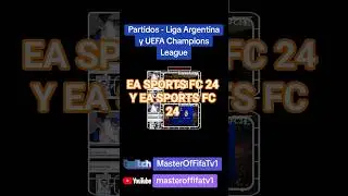 Partidos - Liga Argentina y UEFA Champions League. #shorts