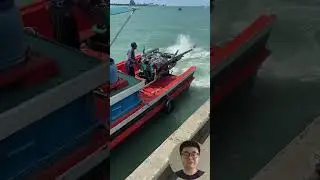 Fishing Boat Docking Operation #Fishing #Machinery #WorkProcess