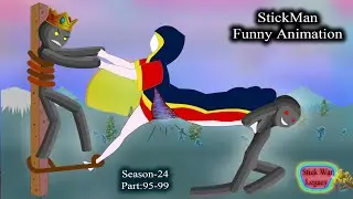 StickMan Funny Animation - Season 25 -  Part 95 - 99 - StickWar Legacy
