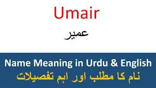 Umair Name Meaning In Urdu Boy Name عمیر