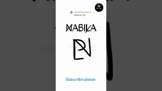 brand name logo, nabila name logo create by name's logo #shorts