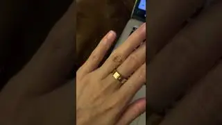 CARTIER Love Ring Yellow Gold Wear and Tear (5 months) UNDER NATURAL LIGHT