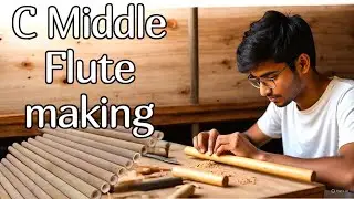 C middle Flute Full making video with measurement