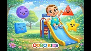 Shapes Slide Song | Find the Triangle Rhyme | Oobo kids