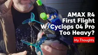 Amax R4 Maiden Flight | Testing My Custom Cyclops O4 Pro Camera Mount #fpv #dji #fpvfreestyle