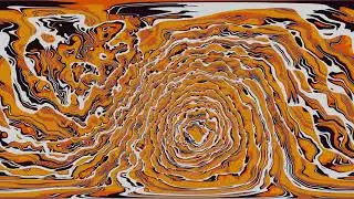 360 VR 4K Wave node generation animation. Virtual reality animation