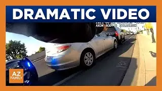 Video shows Gilbert police officers opening fire on armed man in car