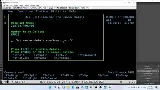 6 КАК УДАЛИТЬ ФАЙЛ PS ВНУТРИ PDS в мейнфрейме / jcl / mocha soft