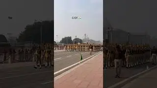 Cisf 🇮🇳 marching contingent rehearsal at kartavya path for Republic Day 2026 #shorts #viral #ssc