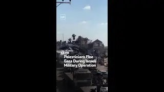 Palestinians Flee Gaza During Israeli Military Operation