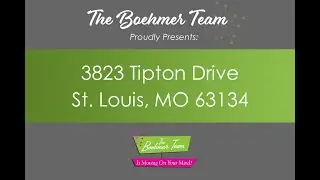 SOLD!!/ 3823 Tipton Drive, St. Louis, MO 63134/ The Boehmer Team