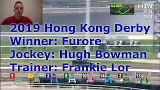 2019 Hong Kong Derby, Furore Wins for Jockey Hugh Bowman!