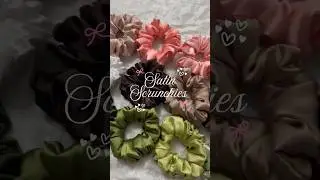Premium Satin Scrunchies Shades | Wholesale and Retail available - DM to order 💌 #scrunchies #diy