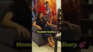 Meenakshi Chaudhary slipped in Chair | Exclusive funny video | BTS video | Anaganaga oka Raju |