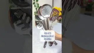 Set of 6 Stainless Steel Spatula ❤️ #shorts #meesho #home #meeshohaul #viral #meeshofinds