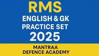 RMS English & GK Practice Set | Most Important Questions for Rashtriya Military School 2025 Exam