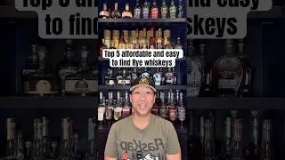 Here are my Top 5 rye whiskeys that are affordable and easy to find! #whisky #whiskeyadvice #whiskey