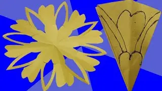 How to make easy and beautiful snowflakes #papercraft#part