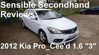 Sensible Secondhand Reviews: 2012 Kia Pro_cee'd 1.6 