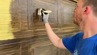 How to Paint your Garage Door “Faux Wood
