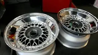Mounting Custom Triple Stepped BBS RS Wheels Tire Stretch