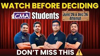 Watch Before Deciding | CMA Inter Group 2 Live Demo Classes | June & Dec 2026 Attempt