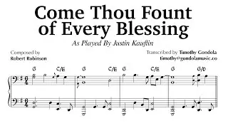 Justin Kauflin plays Come Thou Fount Of Every Blessing