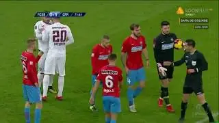 FCSB - CFR: cartonas rosu Mihai Roman