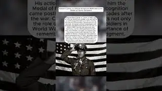 Edward Carter Jr: African American WWII Hero and Medal of Honor Recipient
