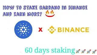 How to stake cardano ADA in binance