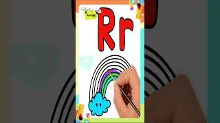 Easy Drawing R Alphabet for Kids #easydrawing #shorts