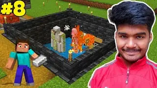 HOW I MAKE EASIEST IRON FARM IN MINECRAFT PE SURVIVAL SERIES EP 8